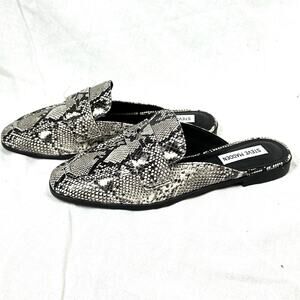 Steve‎ Madden Womens Kendle Mule Flat SnakeSize 7.5 M